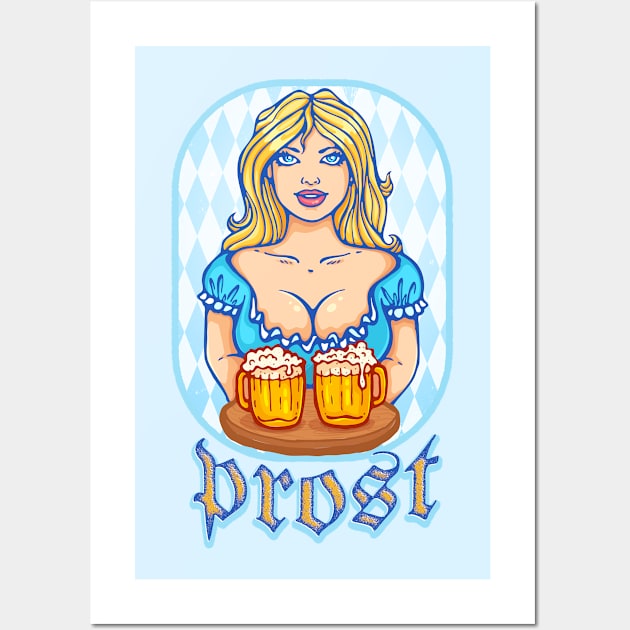 Oktoberfest girl Wall Art by Sir13